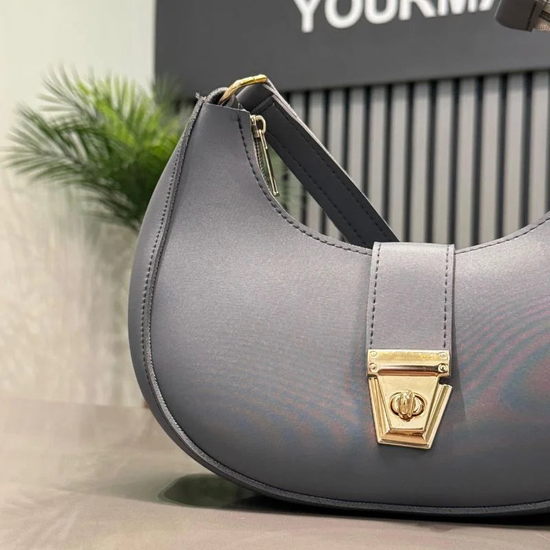 Dark Gray Elegant Handbag for Women
