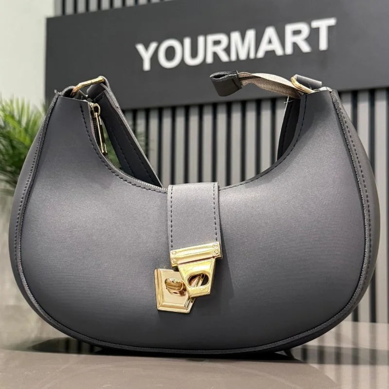 Dark Gray Elegant Handbag for Women