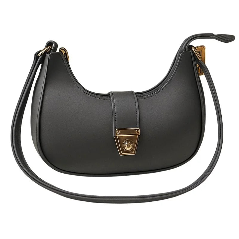 Dark Gray Elegant Handbag for Women
