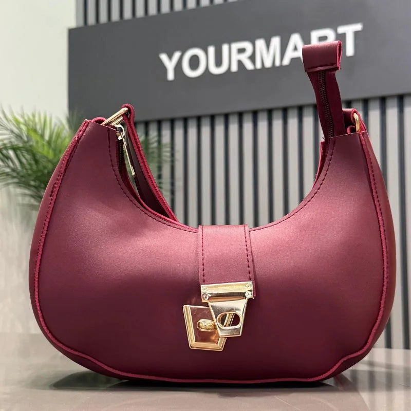 Maroon Elegant Handbag for Women