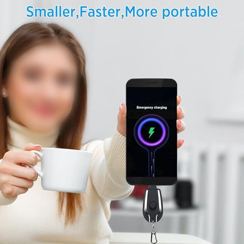 Ultra-Compact 1500mAh Emergency Charger for Phones & Gadgets