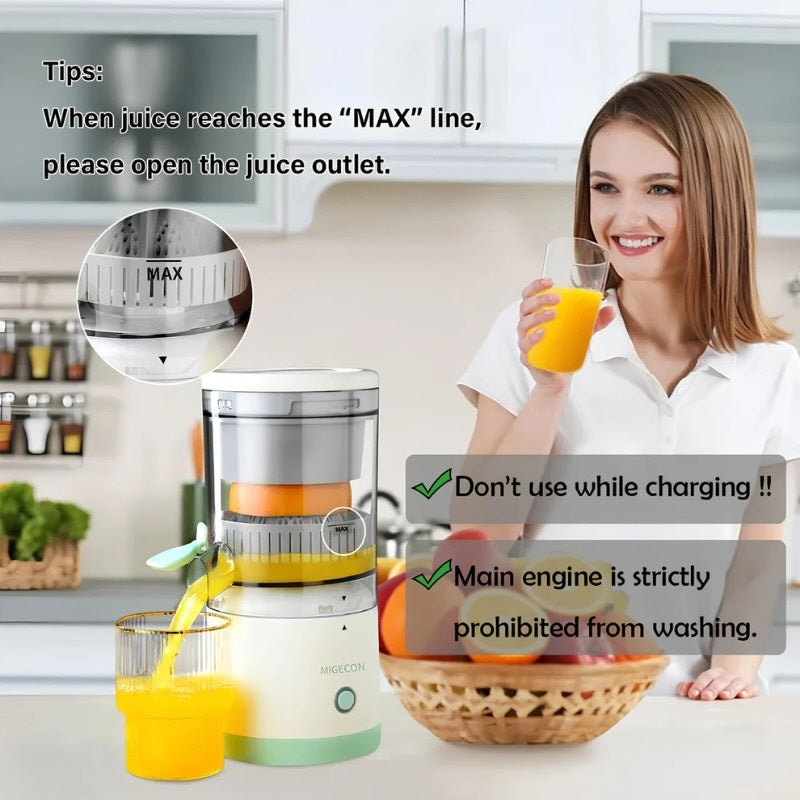 USB Rechargeable Hands-Free Fruit Extractor for Fresh Juice Anywhere