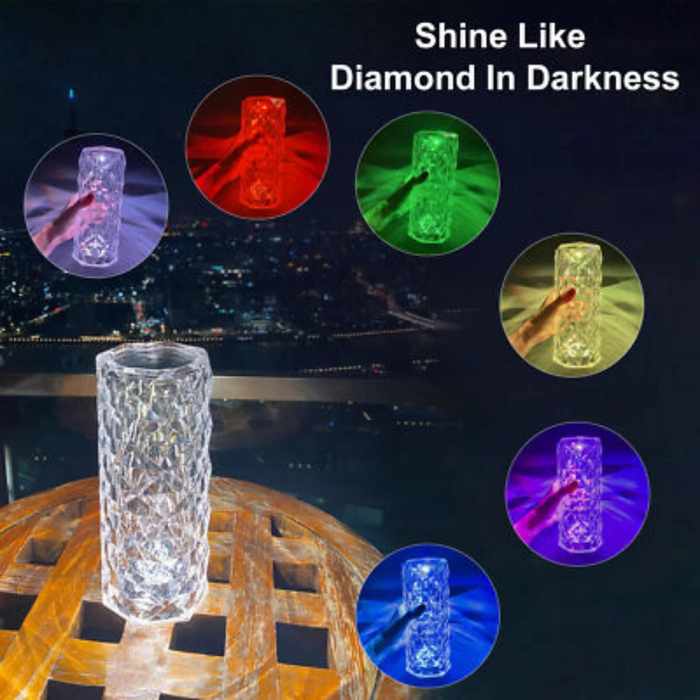 USB Rechargeable Bedside Lamp with Remote