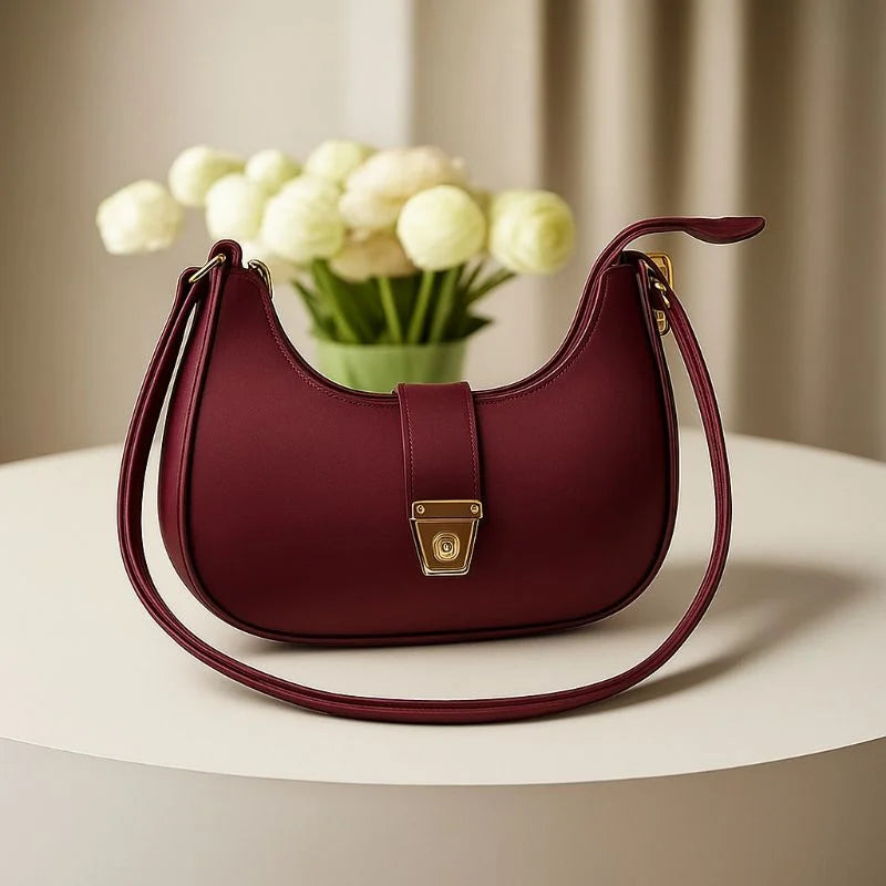 Maroon Elegant Handbag for Women