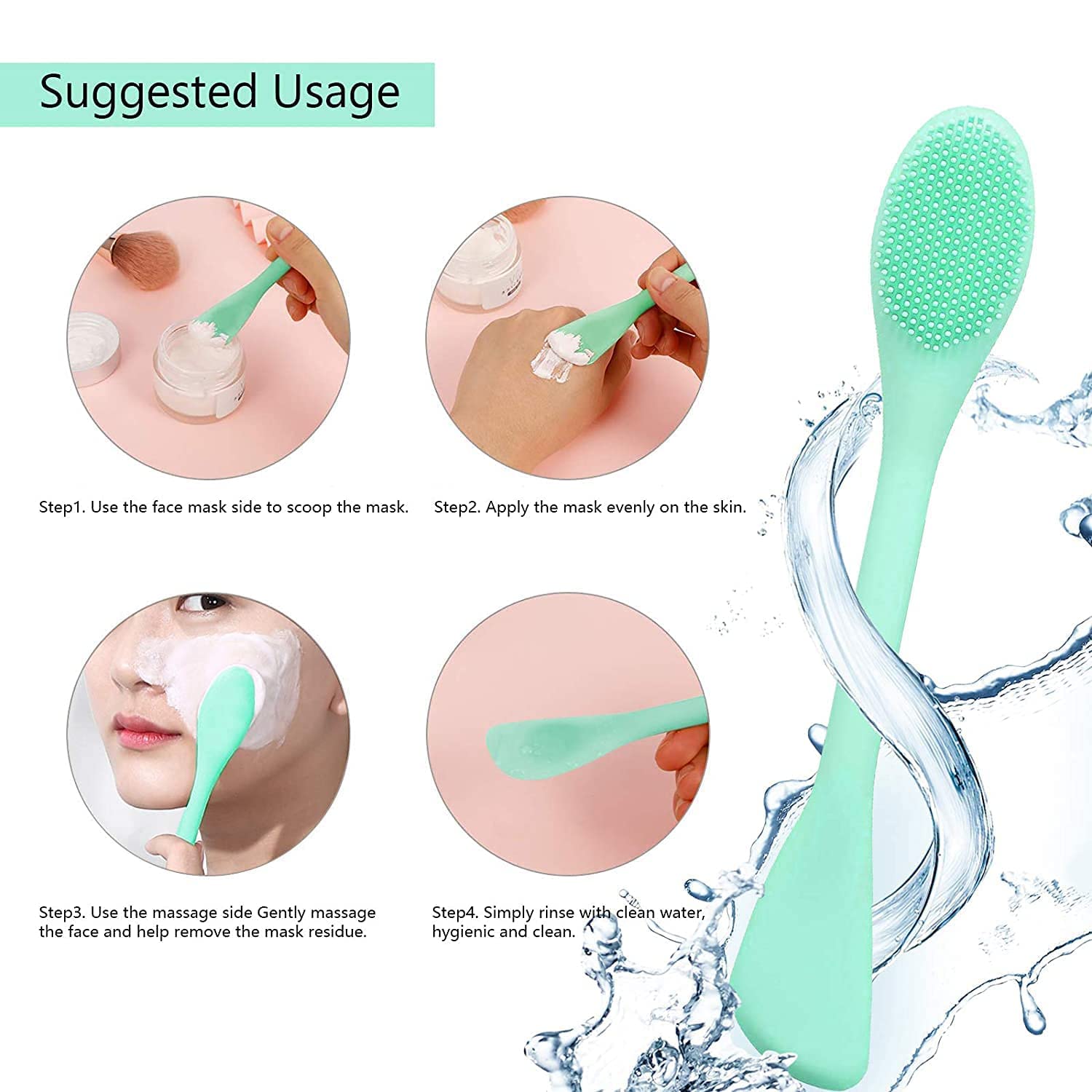 Soft, Reusable Skin Care Applicator Tool (Pack of 2)