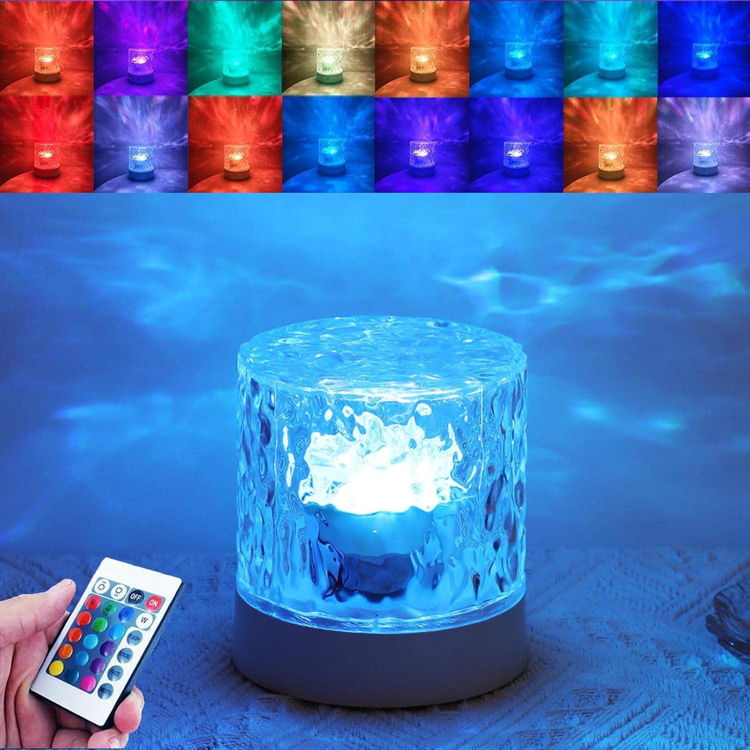 16-Color Rotating Night Light