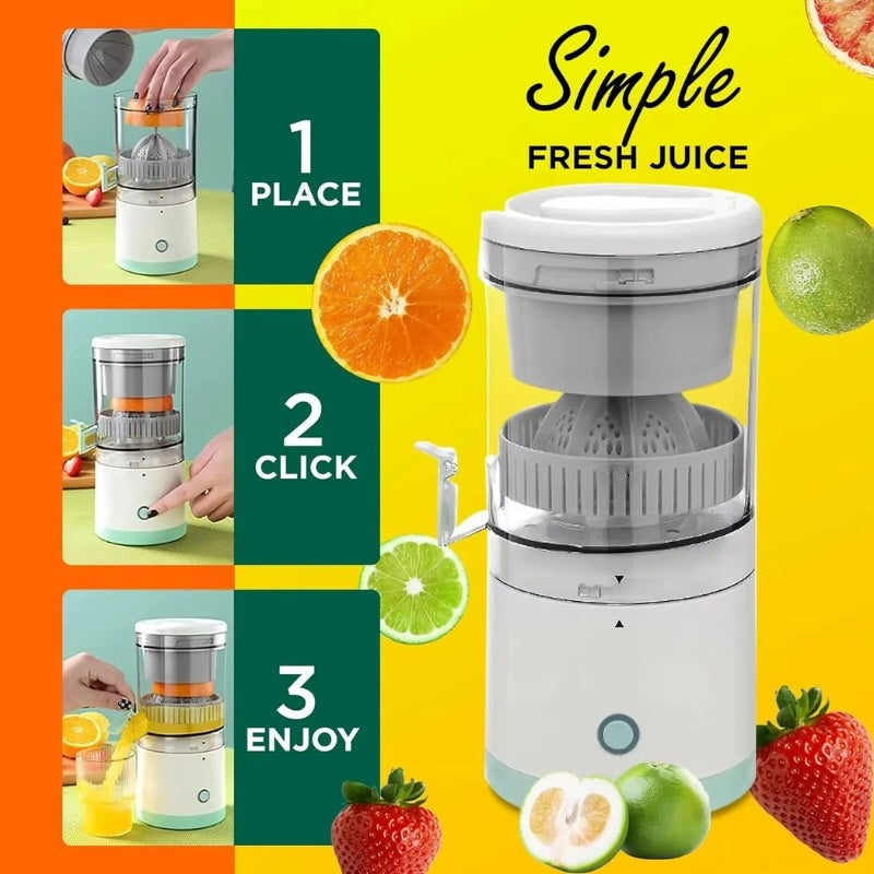 USB Rechargeable Hands-Free Fruit Extractor for Fresh Juice Anywhere