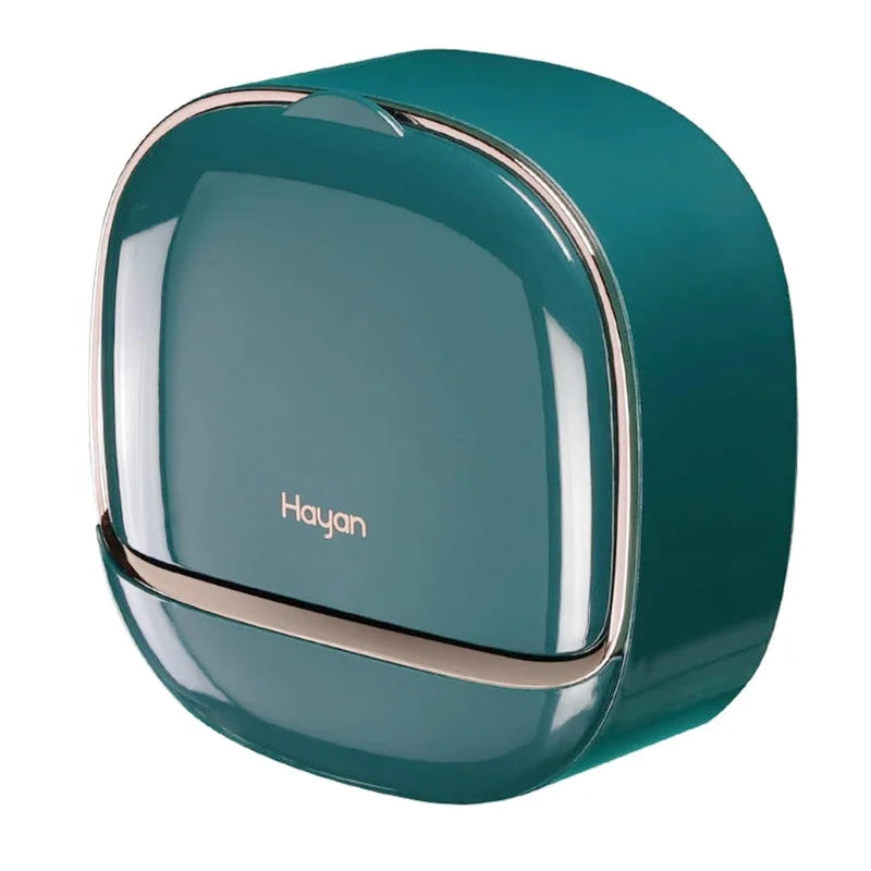 Self-Adhesive Wall-Mounted Luxury Soap Holder with Lid and Drainage Tray